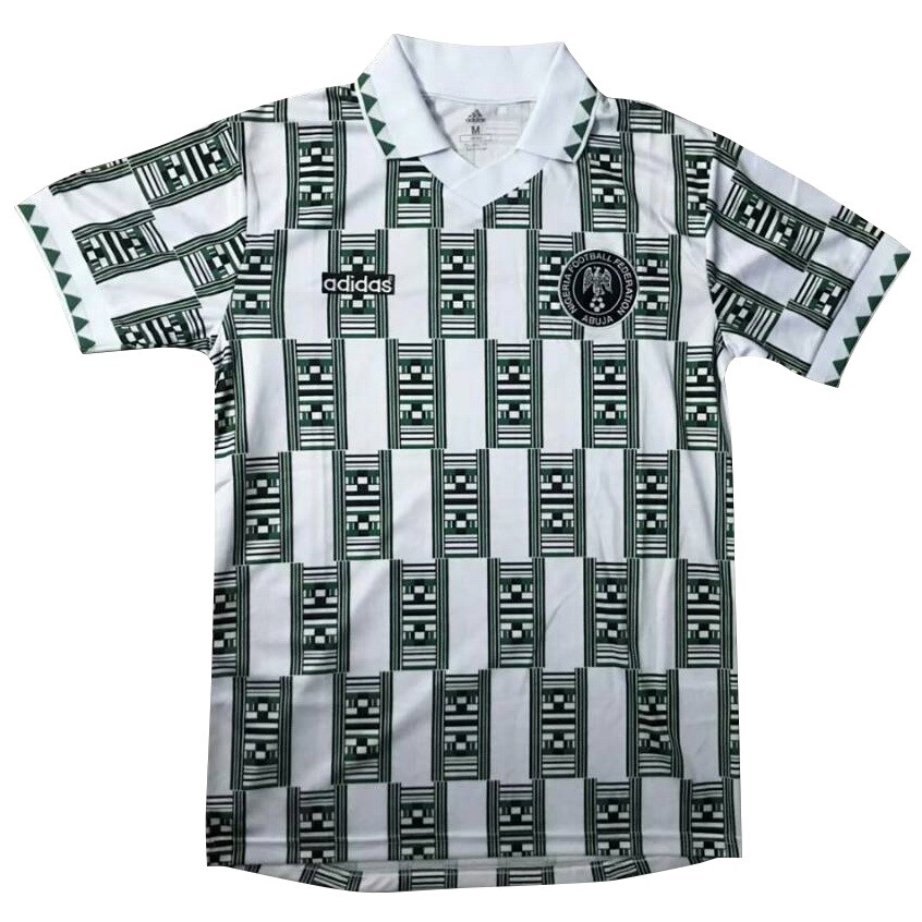 Polo Nigeria 2018 Blanc Vert